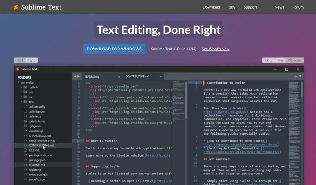 HTML weboldal készítés alapjai A Sublime Text gyors és hatékony szerkesztő