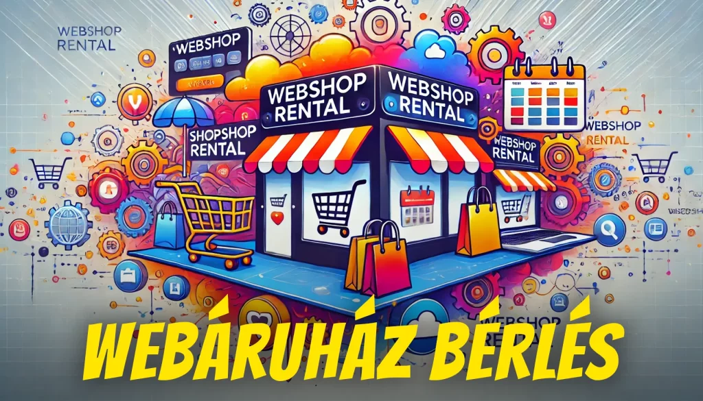 Webáruház bérlés, webshop bérlés, bérelhető webáruház készítés