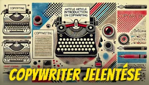 Copywriting és copywriter jelentése magyarul