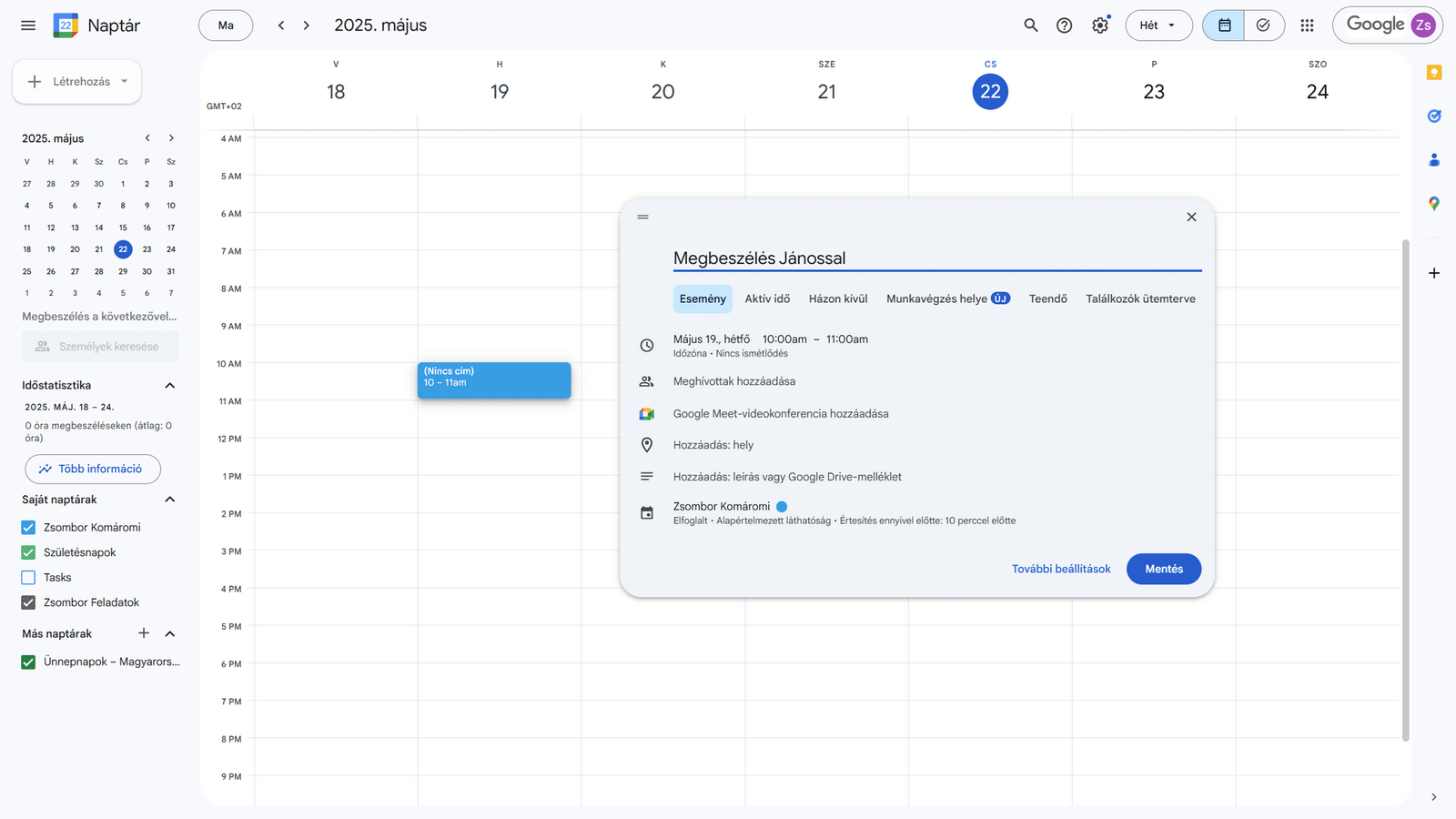 Google naptár használata a vállalkozásod számára