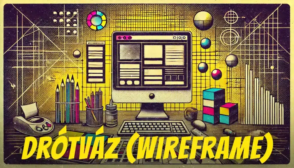 Drótváz készítés, wireframe prototípus és a webdesign